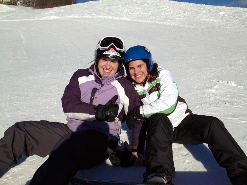 Kim and I taking a short rest.